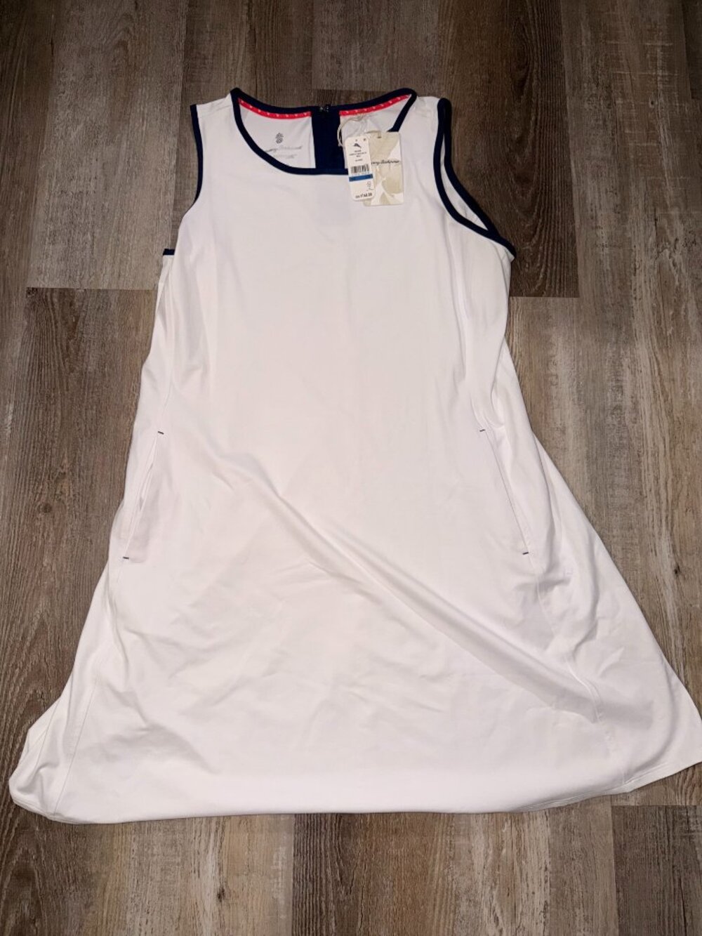 Tommy Bahama NWT Aubrey Fit & Flare Dress $148, Stretch, Pockets, XL/TG